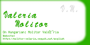 valeria molitor business card